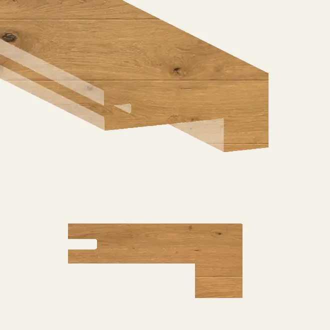 Grandeur Flooring Engineered Hardwood Crown Land Sunspear Square Stair Nose 5-1/2" x 36"