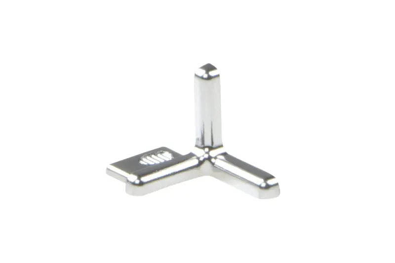 Schluter - INDEC Outside Corner 90° - Aluminum Anodized Polished Chrome 5/16" (8 mm)