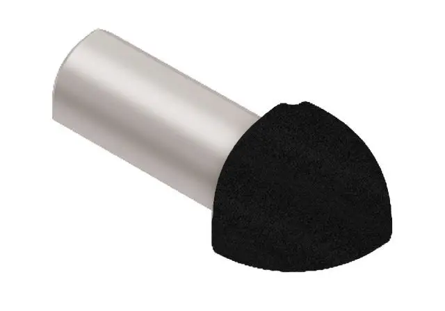 Schluter - RONDEC Outside Corner 90° Aluminum Matte Black 1/2" (12.5 mm)