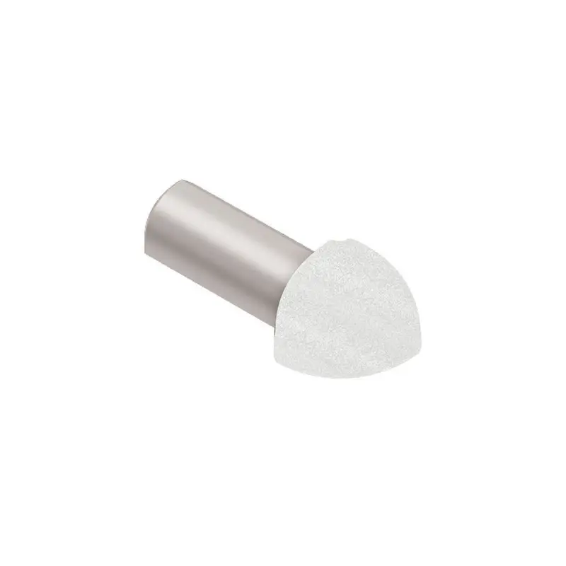 Schluter - RONDEC Outside Corner 90° - Aluminum Anodized Matte White 7/16" (11 mm)