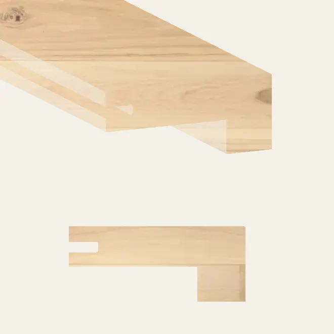 Grandeur Flooring Engineered Hardwood Elevation Icefall Square Stair Nose 5-1/2" x 36"