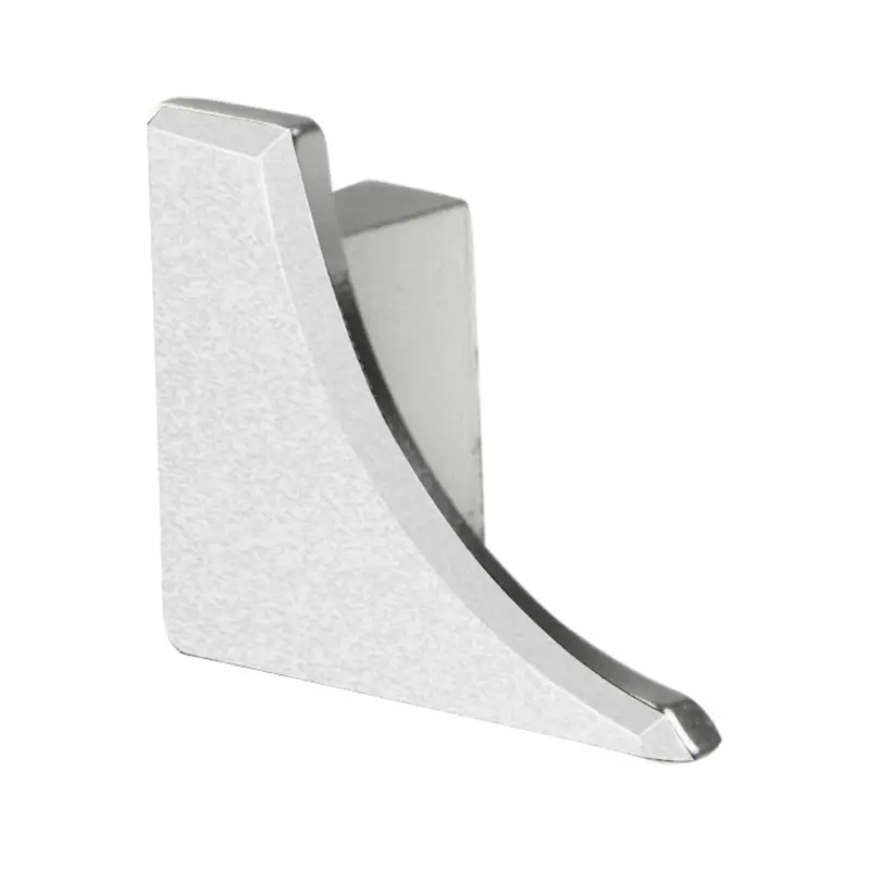 Schluter - DILEX-AHKA End Cap Left - Aluminum Anodized Matte Bright White