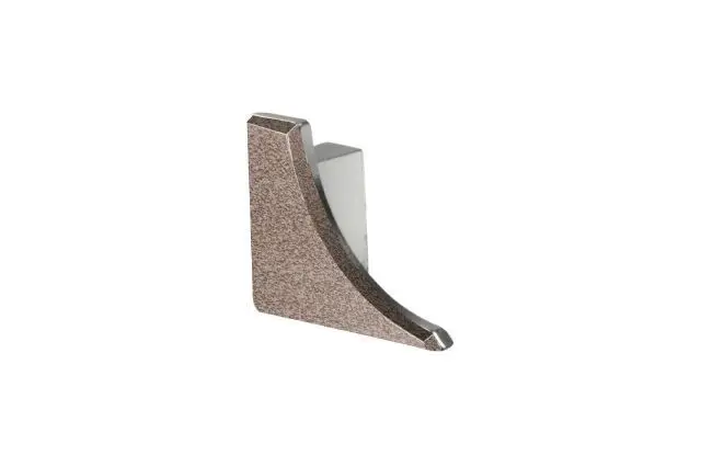 Schluter DILEX-AHKA Left End Cap with 3/8" Radius Anodized Aluminum Light Anthracite
