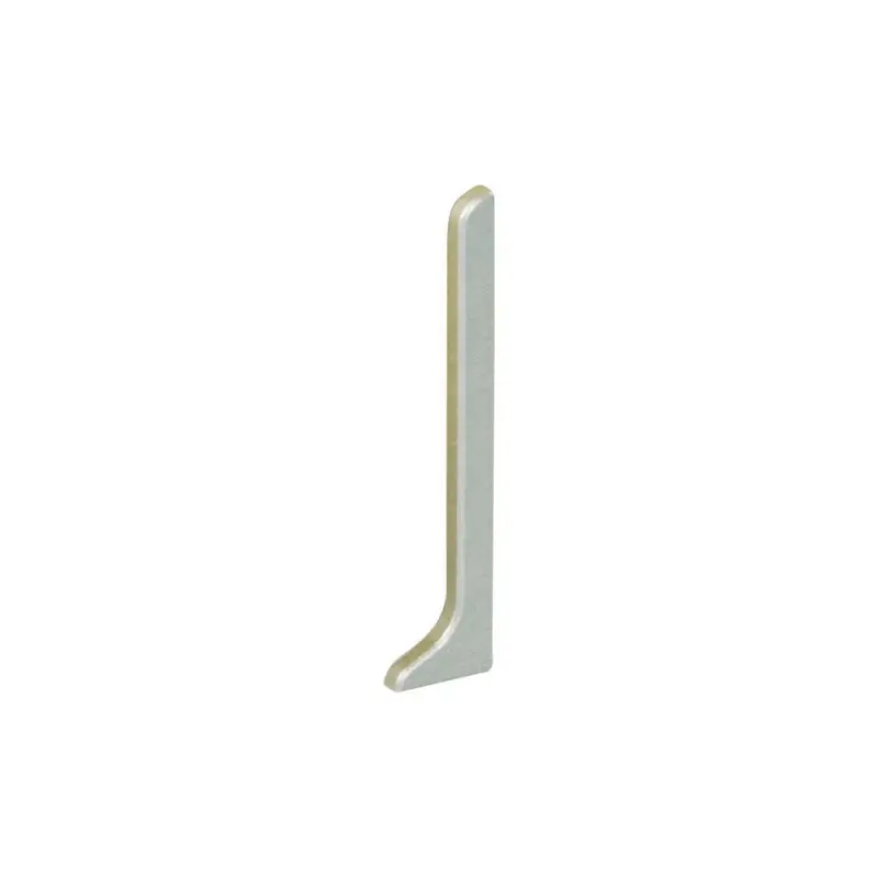 Schluter - DESIGNBASE-SL End Cap Left - Aluminum Brushed Stainless Appearance 2-3/8" (60 mm)
