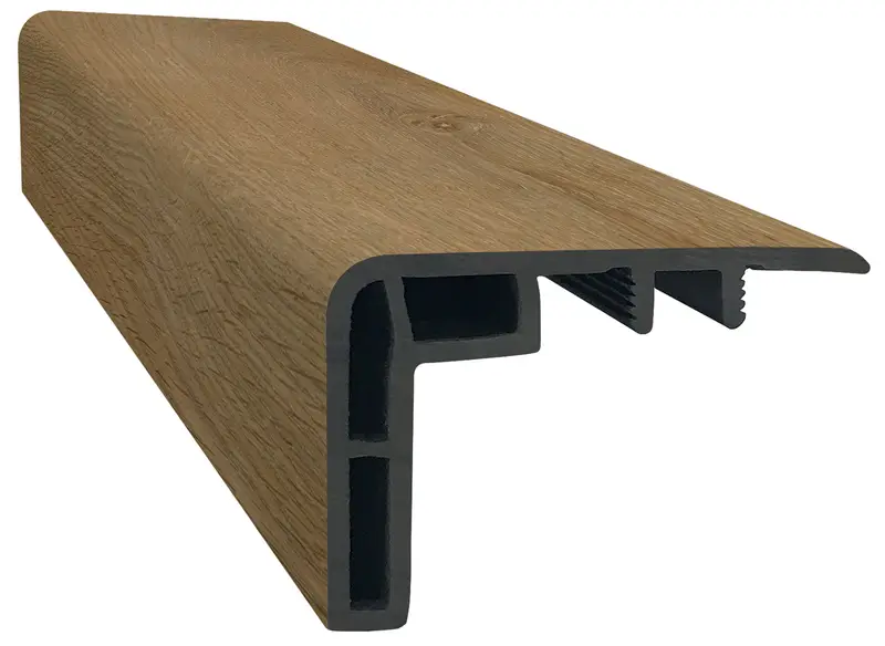 ProSolutions - SPC Vinyl Overlap Stair Nose Elevation Adirondack 1-3/8" x 2-1/8" x 94"