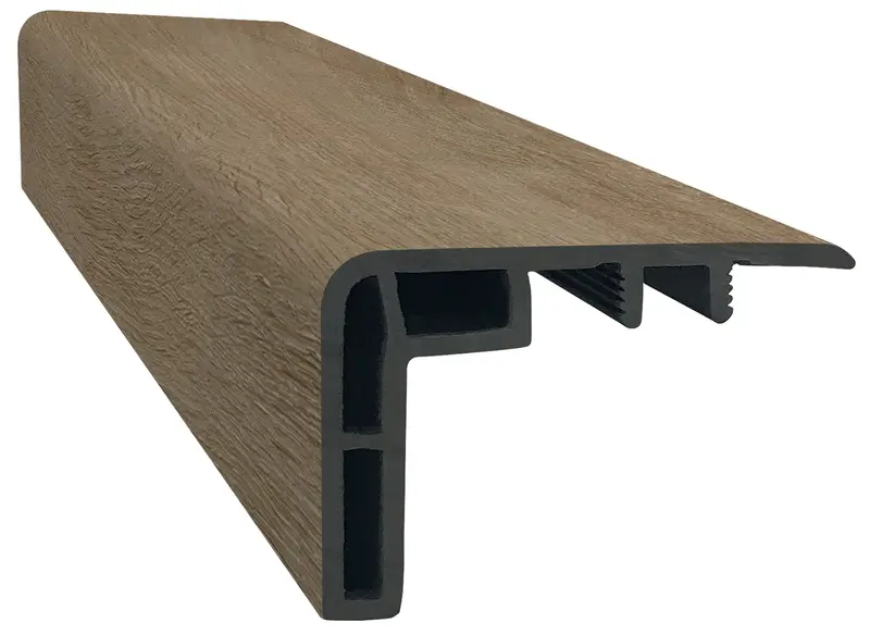 ProSolutions - SPC Vinyl Overlap Stair Nose Elevation Appalachian 1-3/8" x 2-1/8" x 94"