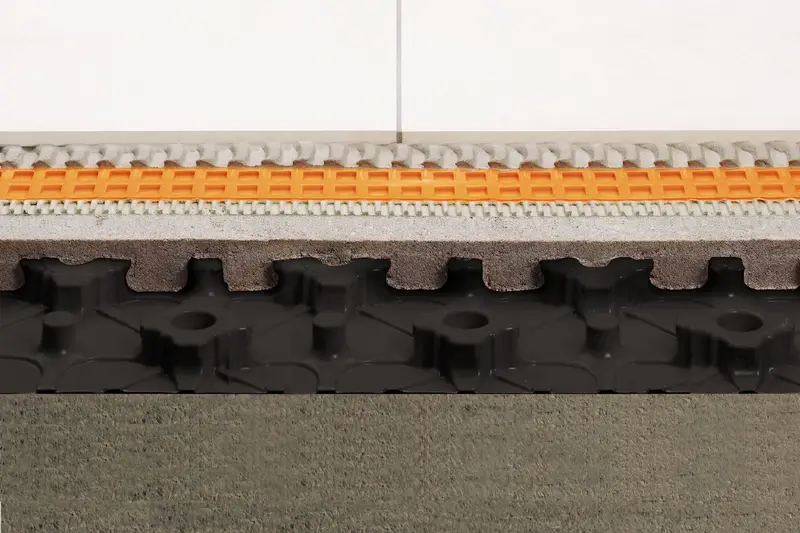 Schluter - BEKOTEC-DRAIN Studded Screed Drainage Panel 29/32" (23 mm) x 35-7/16" x 47-1/4" (Pack of 10)