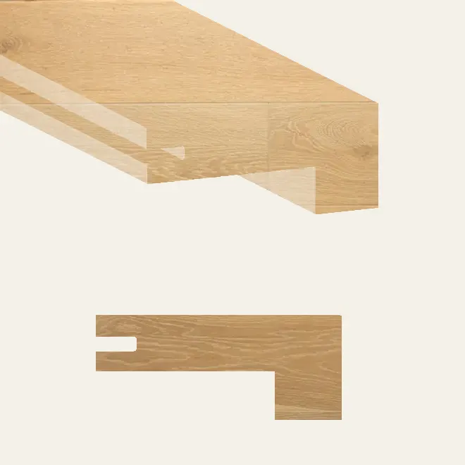 Grandeur Flooring Engineered Hardwood Noble Provence Square Stair Nose 5-1/2" x 36"