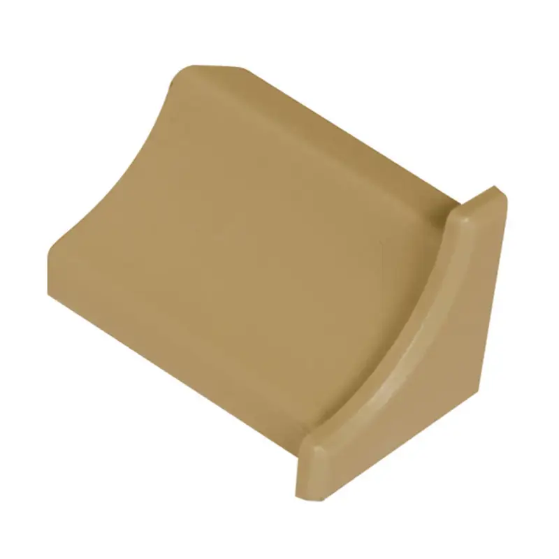 Schluter - DILEX-PHK End Cap with 3/8" (10 mm) Radius - PVC Plastic Light Beige