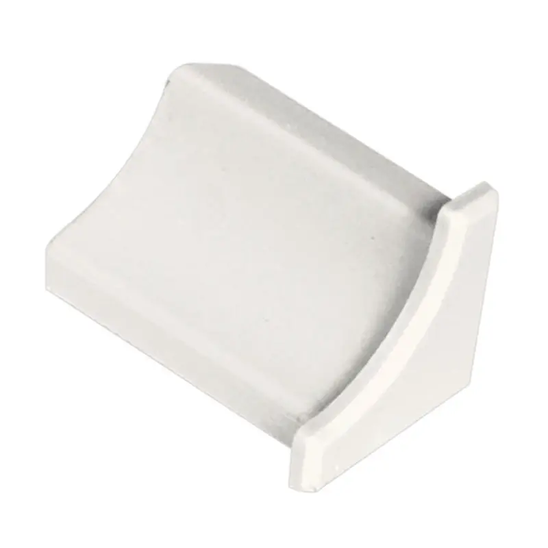 Schluter - DILEX-PHK End Cap with 3/8" (10 mm) Radius - PVC Plastic White