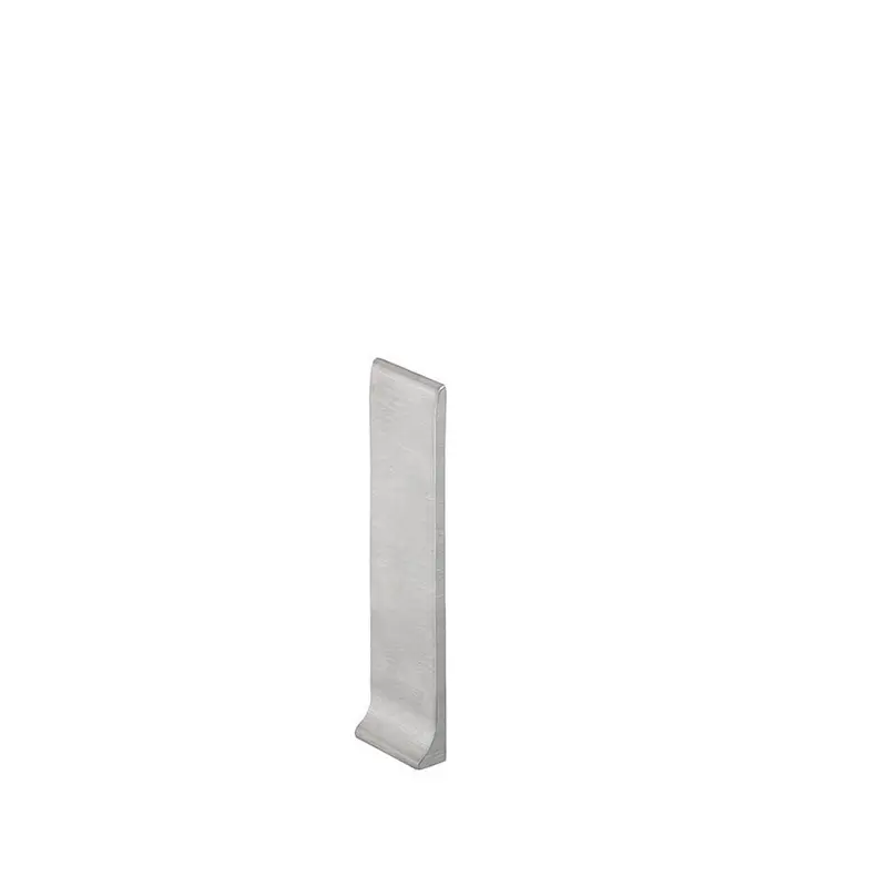Schluter - DESIGNBASE-SL End Cap Right - Stainless Steel (V2) Brushed 4-3/8" (110 mm)