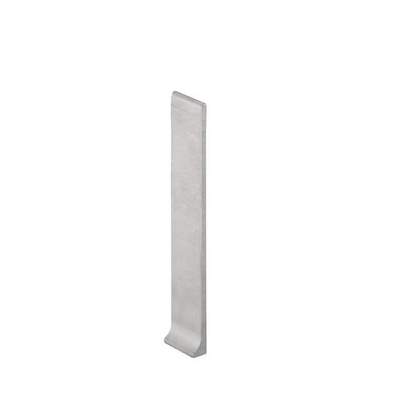 Schluter - DESIGNBASE-SL End Cap Right - Stainless Steel (V2) Brushed 6-3/8" (160 mm)