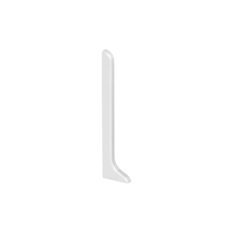 Schluter - DESIGNBASE-SL End Cap Right - Aluminum Matte White 3-1/8" (80 mm)