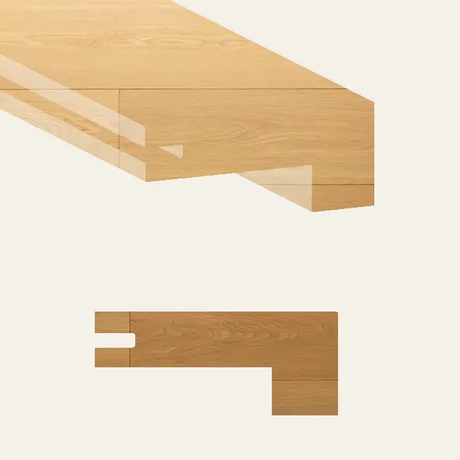 Grandeur Flooring Engineered Hardwood Regal Morocco Sand Square Stair Nose 5-1/2" x 36"