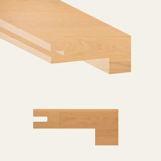 Grandeur Flooring Engineered Hardwood Scandinavia Barbados Square Stair Nose 4-1/2" x 36"
