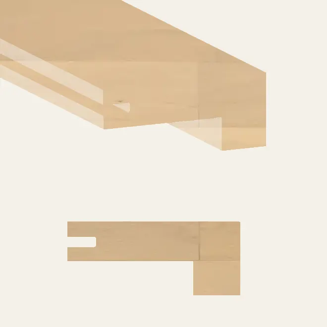 Grandeur Flooring Engineered Hardwood Scandinavia White Island Square Stair Nose 4-1/2" x 36"