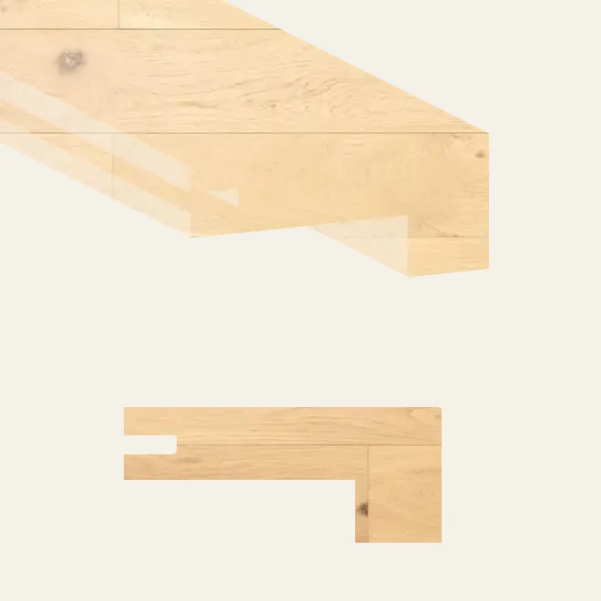 Grandeur Flooring Engineered Hardwood Sunshine Clear Water Square Stair Nose 4" x 36"