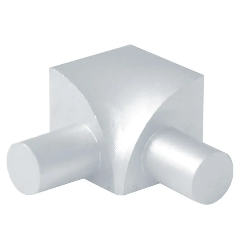 Prova - Round Inside Corner, Satin Clear Anodized - 5/16"