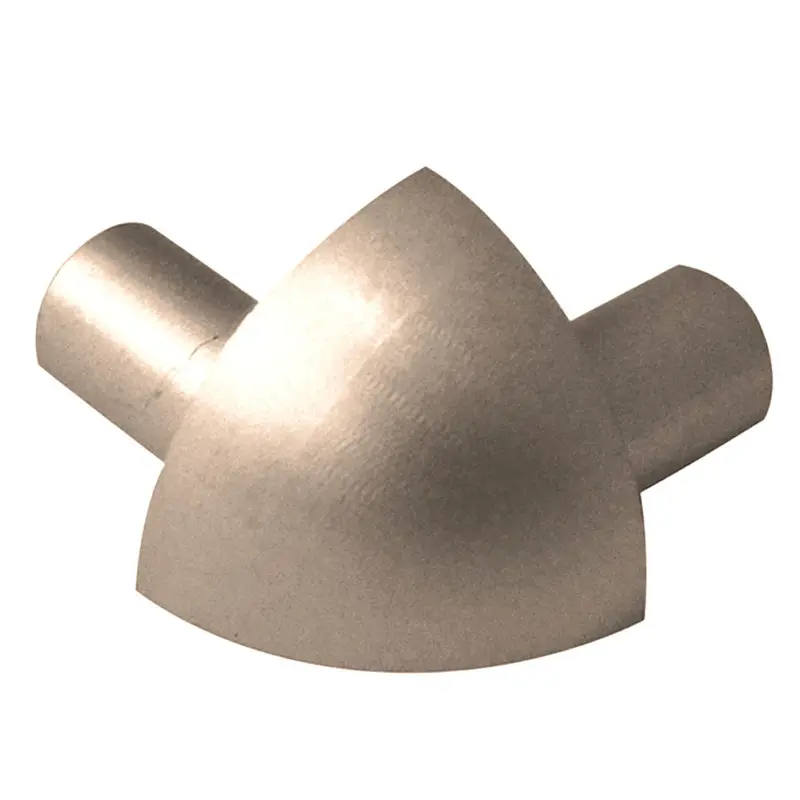 Prova - Round Outside Corner, Satin Titanium - 5/16"