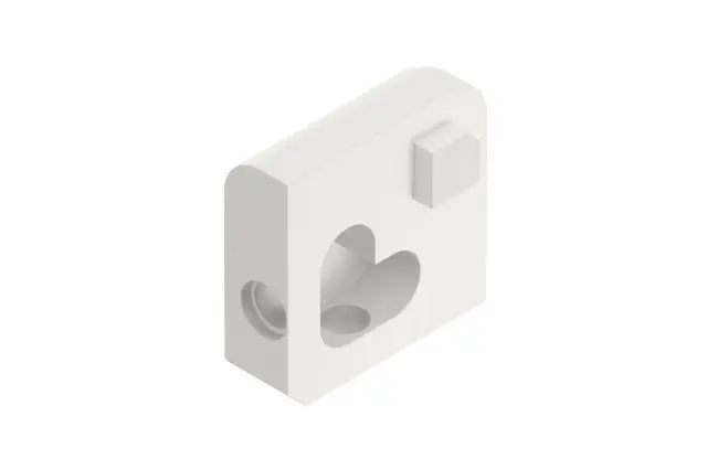 Schluter - JOLLY Outside Corner 90° Aluminum Matte White 3/8" (10 mm)