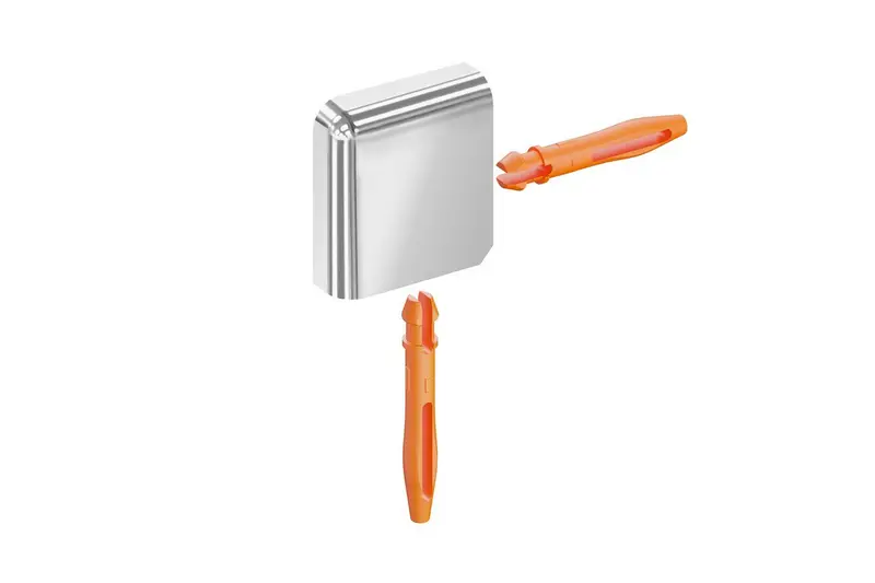 Schluter - JOLLY Outside Corner 90° - Brass Chrome-Plated 7/16" (11 mm)