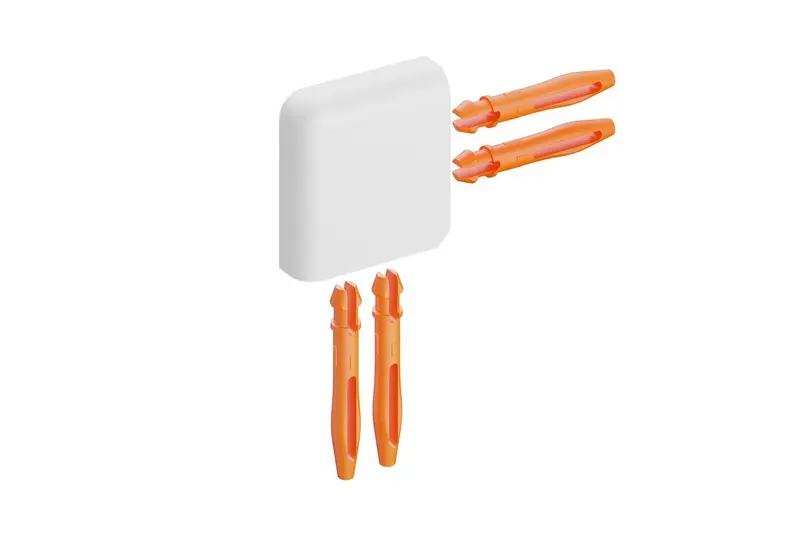 Schluter - JOLLY Outside Corner 90° - Aluminum Matte Bright White 1/2" (12.5 mm)