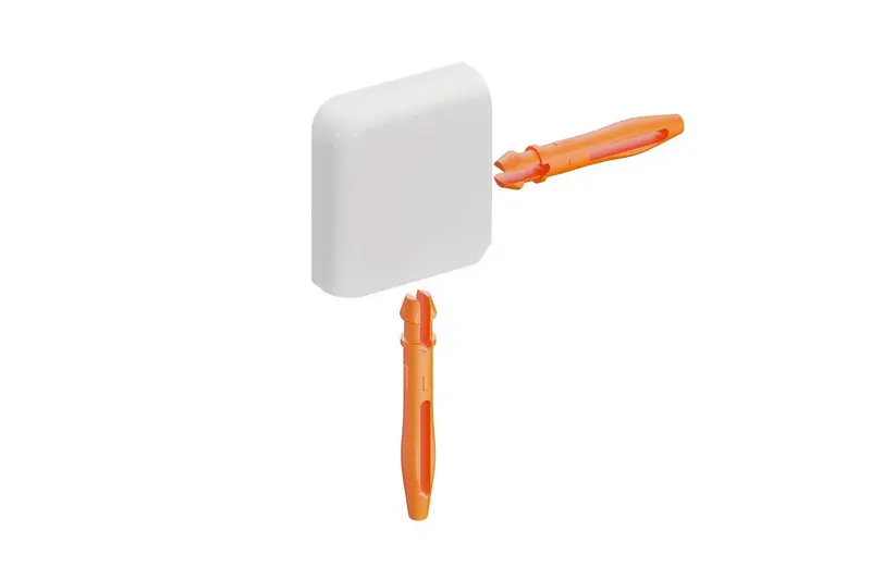 Schluter - JOLLY Outside Corner 90° - Aluminum Bright White 5/16" (8 mm)