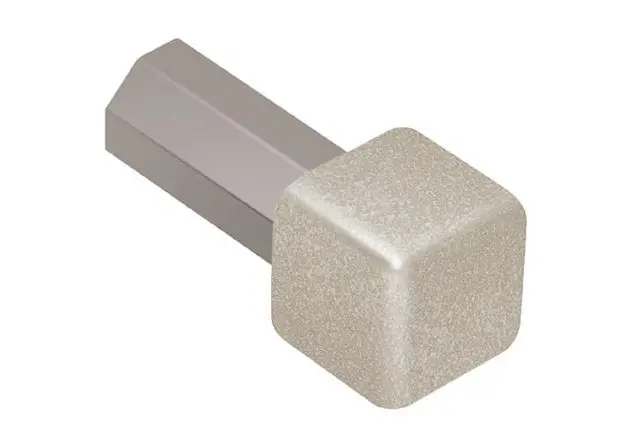 Schluter - Inside/Outside Corner 90° QUADEC - Cream Aluminum 1/4"