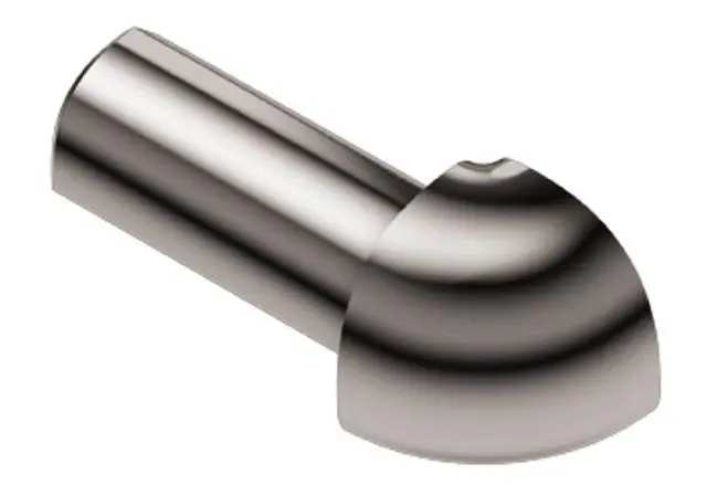 Schluter - RONDEC Outside Corner 90° - Stainless Steel (V4) 3/8" (10 mm)