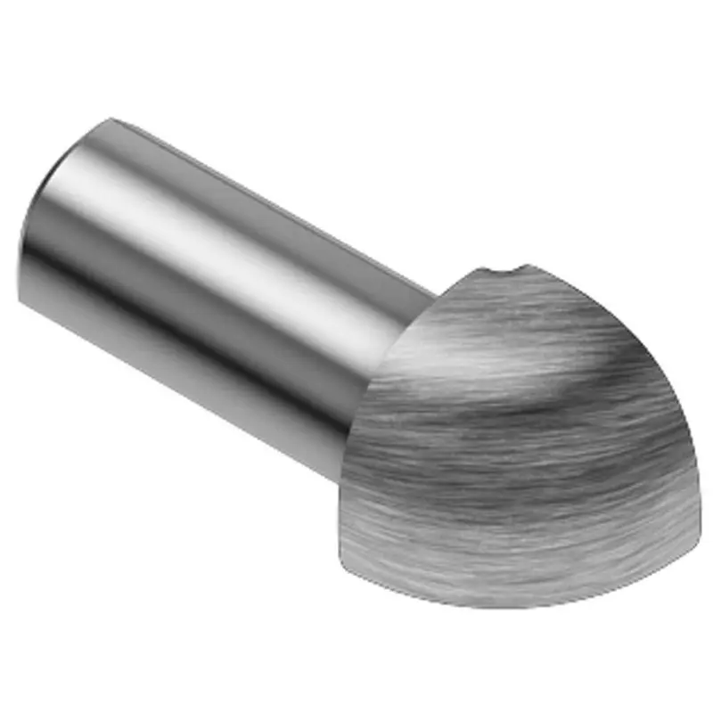 Schluter RONDEC Outside Corner 90° Stainless Steel (V2) Brushed 9/16" (15 mm)