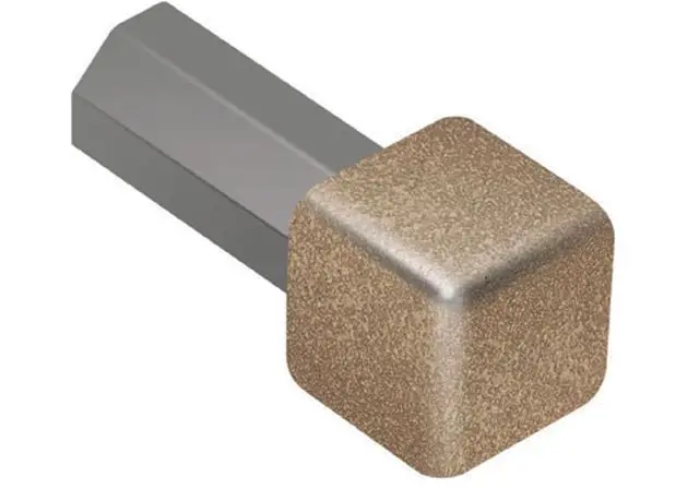Schluter - QUADEC In/Out Corner 90° - Aluminum Beige 1/2" (12.5 mm)