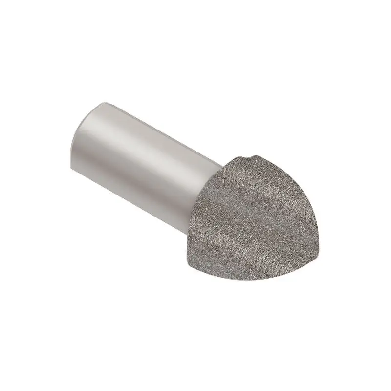 Schluter - RONDEC Outside Corner 90° - Aluminum Stone Grey 7/16" (11 mm)