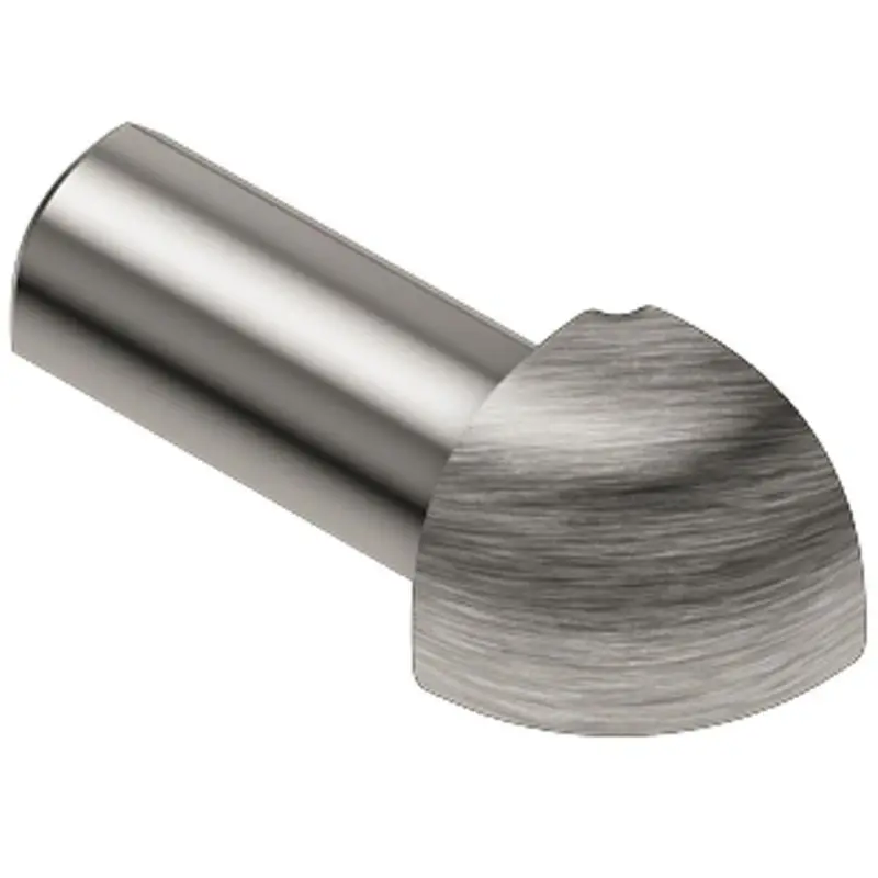 Schluter - RONDEC Outside Corner 90° - Aluminum Anodized Brushed Nickel 1/2" (12.5 mm)