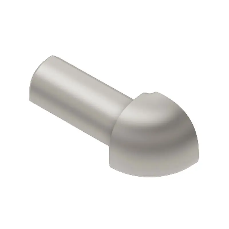 Schluter - RONDEC Outside Corner 90° - Aluminum Anodized Satin Nickel 1/4" (6 mm)