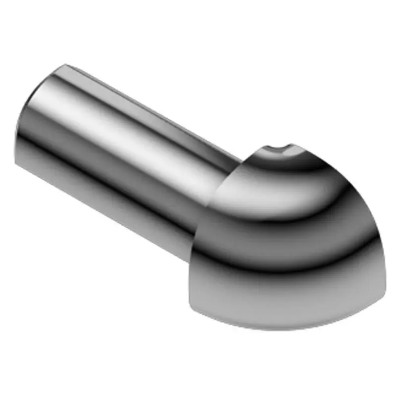 Schluter - RONDEC Outside Corner 90° - Stainless Steel (V2) 1/4" (6 mm)