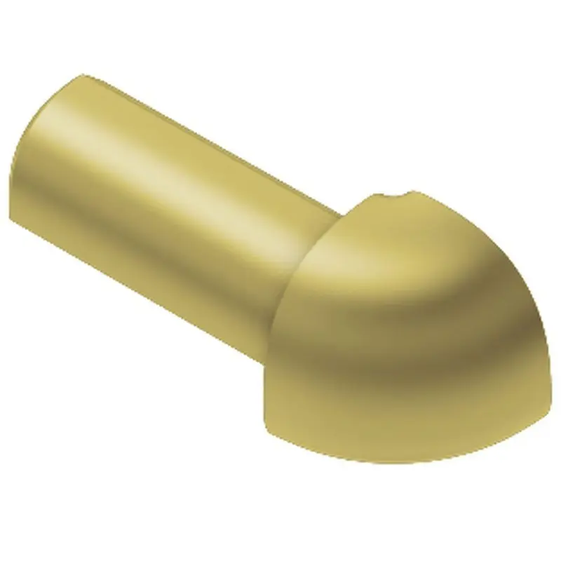 Schluter - RONDEC Outside Corner 90° - Aluminum Anodized Matte Brass 5/16" (8 mm)
