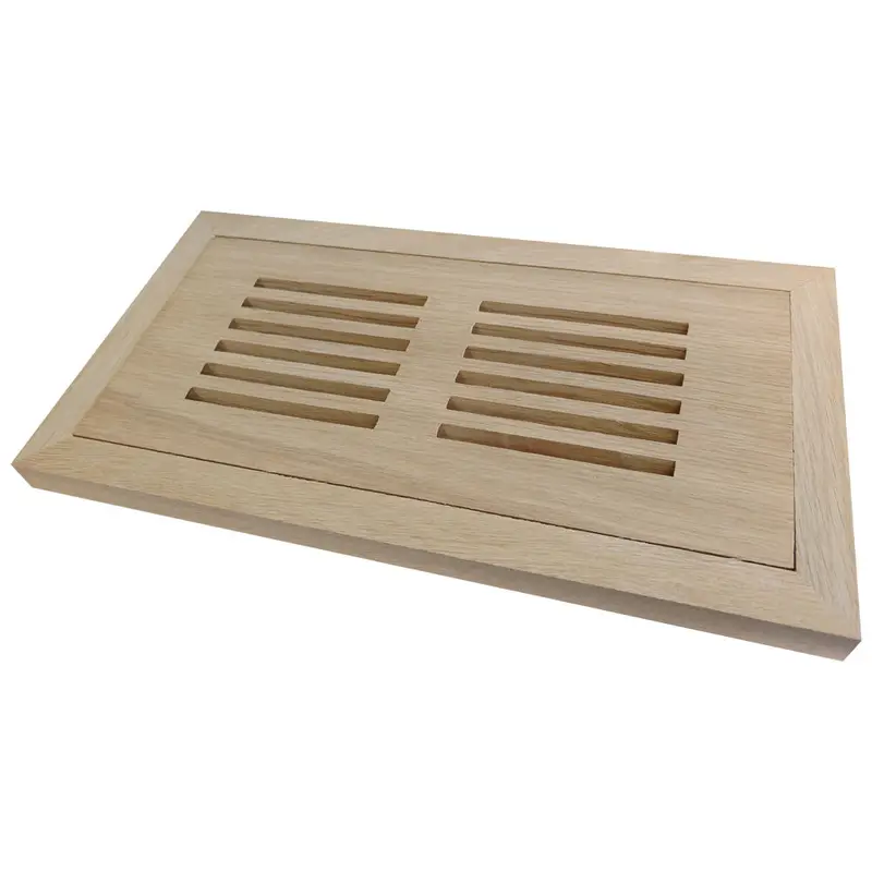 AcoustiTECH Flush Mount Wood Vent Grid White Oak 4" x 10"