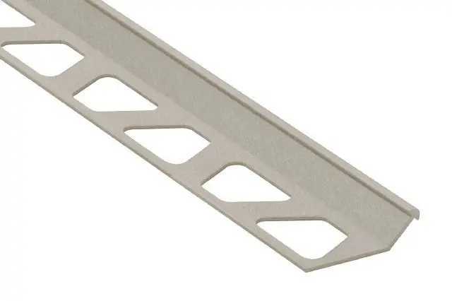 Schluter - FINEC Finishing and Edge Protection Profile - Aluminum Greige 11/32" (9 mm) x 8' 2-1/2"