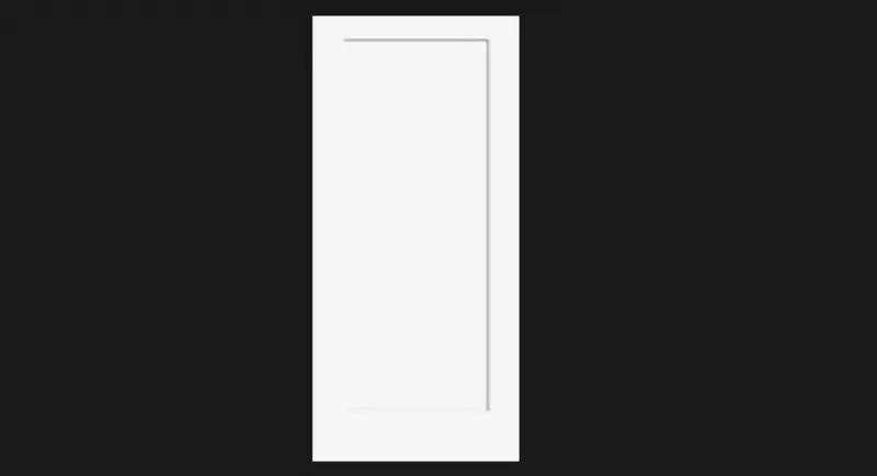 Interior Hollow MDF Primed Door Slab - 1 Panel Smooth Hollow Door Slab