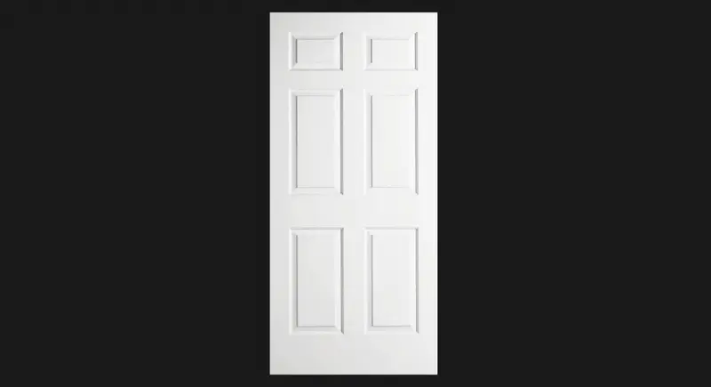 Interior Hollow MDF Primed Door Slab - 6 Panel Textured Hollow Door Slab