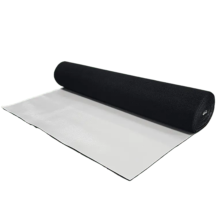 Fusion Carpet Cushion Fusion Black Rubber 54" x 25' - 6 mm (12.5 sqyd)