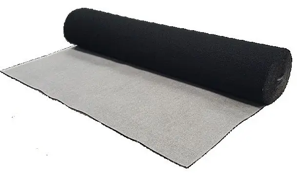 Fusion - Rubber Undercushion Fusion Black 54" x 20' - 10 mm (10 sqyd)
