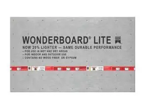 Custom Building Products - Cement BackerBoard WonderBoard Lite 1/4" x 36" x 60"