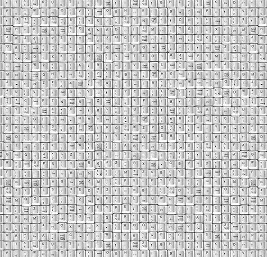 Forbo Flotex Roll Vision Keyboard White 79" x 98.4'