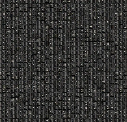 Forbo Flotex Roll Vision Keyboard Black 79" x 98.4'
