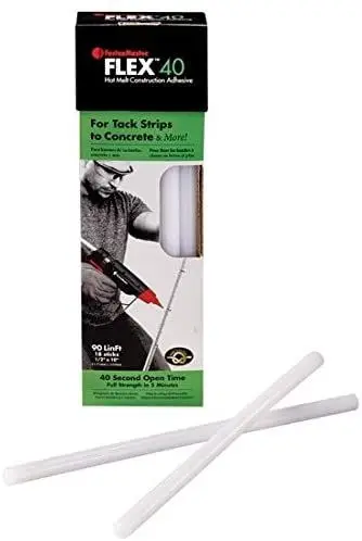 FastenMaster - Glue Sticks Flex 40 HotMelt for Tack Strips to Concrete 1/2" x 10" (Pack of 1 lb)