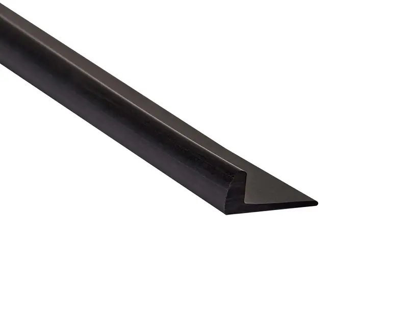 M-D PRO - Square Vinyl Cove Base CC1030 #052 Black Brown 1/4" (6.4 mm) x 13/16" (21 mm) x 12'