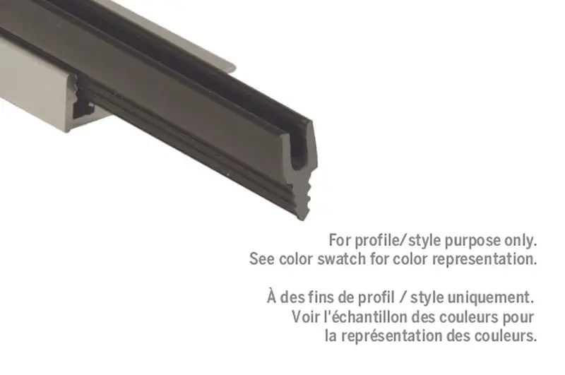 M-D PRO - PVC Channel Extender, Black 12'