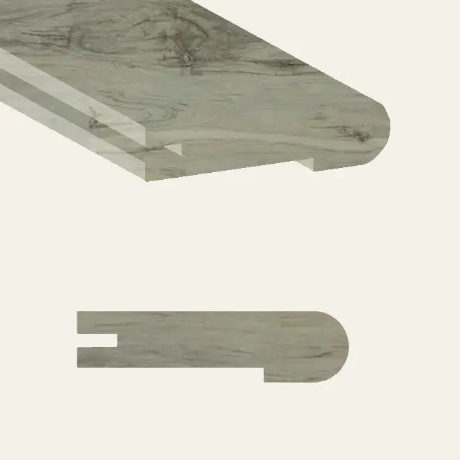 Toucan Vinyl Flooring SPC3 Series #307 Snow Drift Flush Stair Nose 96"