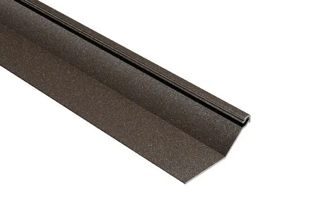 Schluter FINEC-SQ Finishing and Edge-Protection Profile with a Squared Reveal Aluminum Light Anthracite 1/2" (12.5 mm) x 8' 2-1/2"